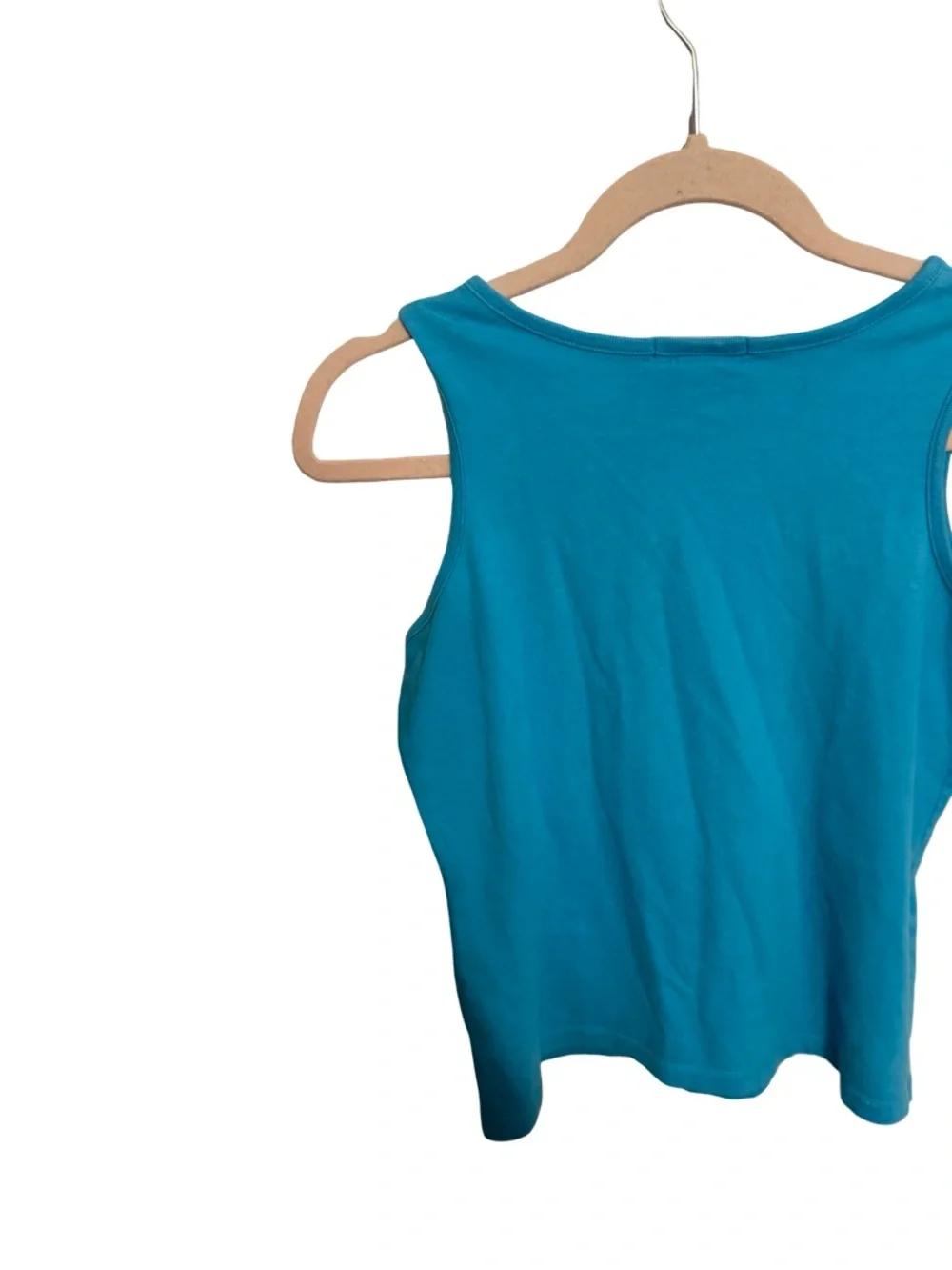 Vintage Land’s End Girls Pineapple Blue Tank Top Medium 10-12